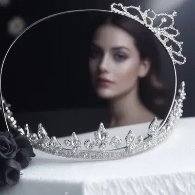 

Girls Rhinestone Crown Hair Hoop Sparkling Tiara Hairband Chic Headband for Kids Party Cosplay Birthday Hair Decoration Ornament