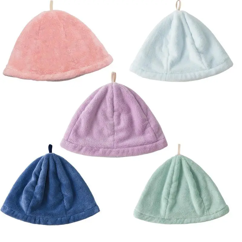 Strong Absorbent Shower Cap Quick Dry Plush Bathroom Cap Drying Hair Cap Multipurpose Hair Towel For Women Girlfriend Mother