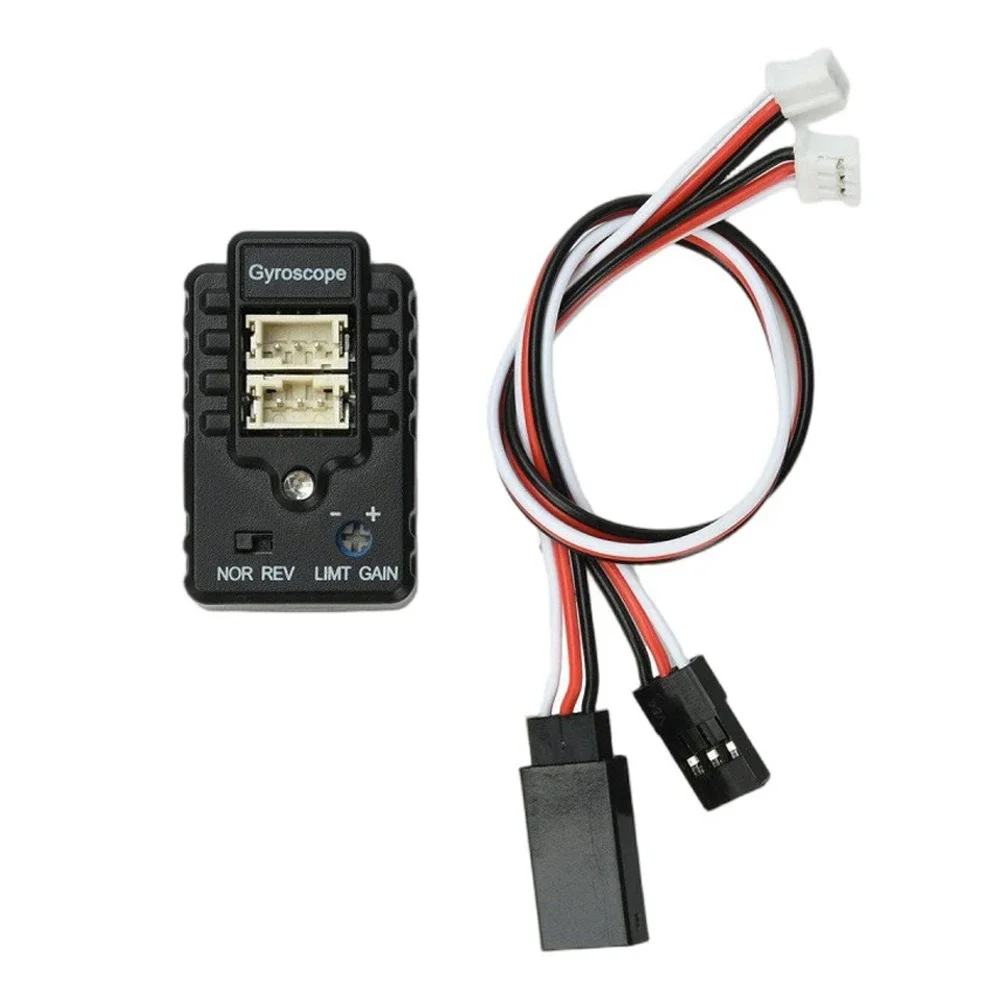 2-Axis Gyroscope Stabilizer Module for RC Drift Car Touring Car Boat Anti-Drift 4.8-6V Plastic Compact Fit Multiple Controller