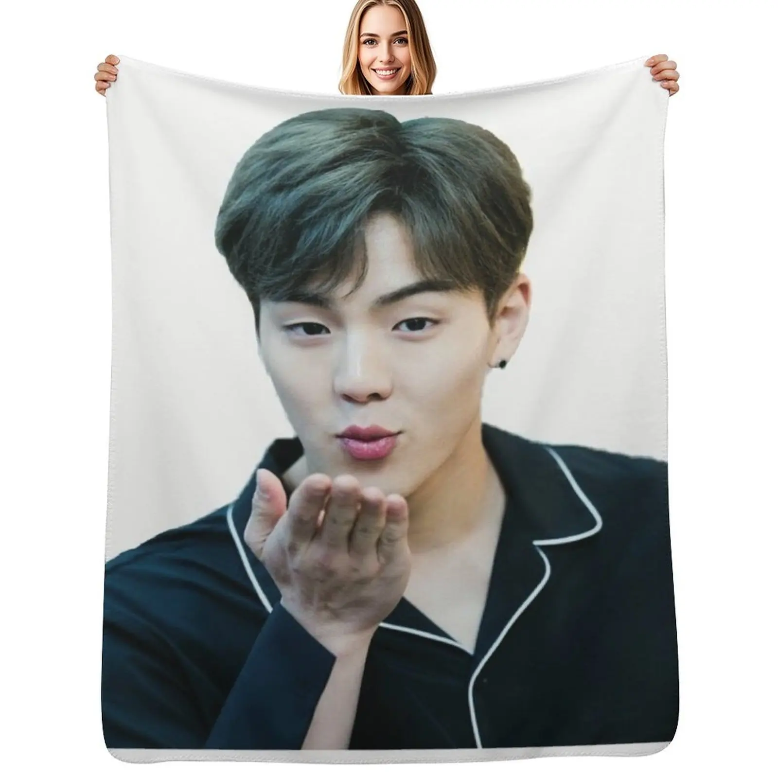 shownu Throw Blanket Cute Plaid Giant Sofa Weighted halloween Soft Beds Flannel Blankets