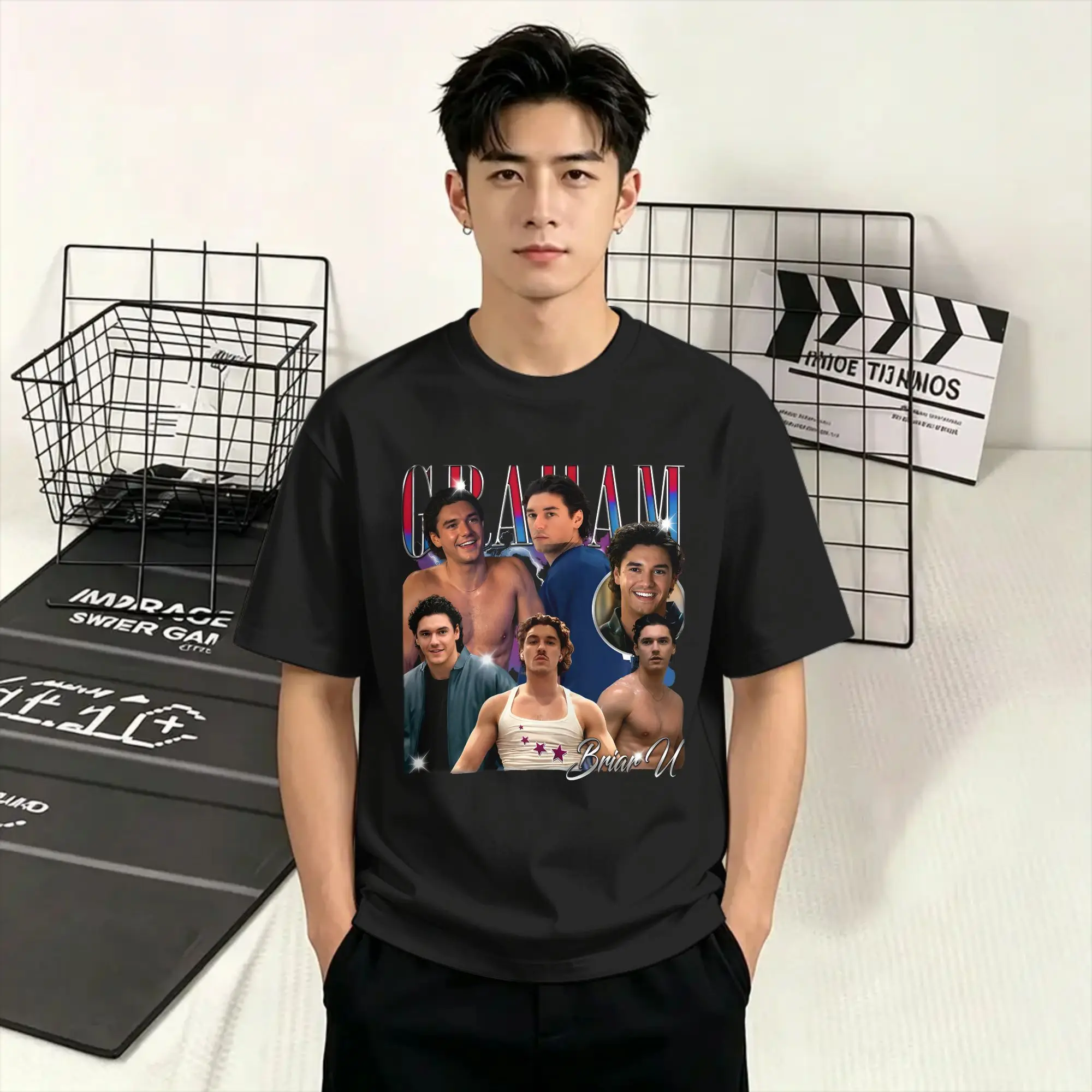 Off-Campus T-Shirt for Men Garrett Graham Fashion 100% Cotton Tee Shirt Crewneck Short Sleeve T Shirts Birthday Gift Clothes