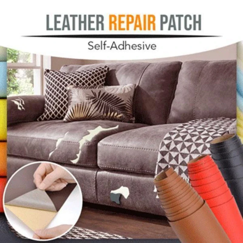 7.6x152cm Self-Adhesive Leather Repair Sticker for Car Seat Sofa Home Leather Repair Refurbishing Patch Leather Accessories