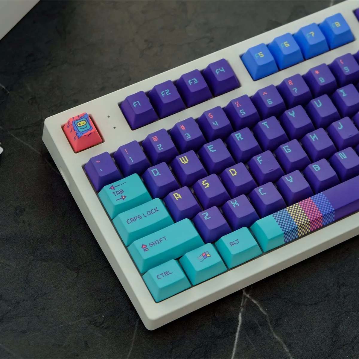 129 Keys GMK Back In The Game Keycaps Cherry Profile PBT Dye Sublimation Gameboy Keycap For MX Switch 61/64/68/75/87/104/980