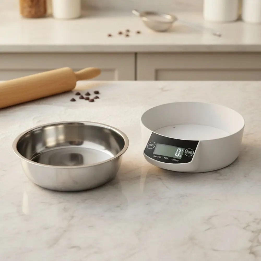 Detachable Stainless Steel Electronic Bowl Scale LCD Display Accurate Digital Bowl Scale Battery Powered Conversion Units view 4