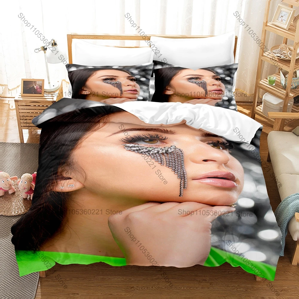 Viral French Urban R&B Artist Eva Queen Full Printed 3PCS Bedding Duvet Cover + 2 Pillowcases Student Dorm Home Decoration