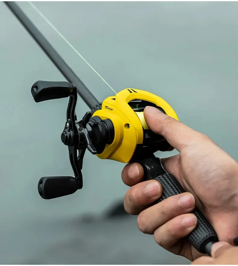 CHILENT Bumblebee Baitcasting-Rolle Ultraleicht Kurze Achse Anti-Rückstoß Lange Wurfweite Micro Lure Stream Allzweck-Angelrolle – Detail 29