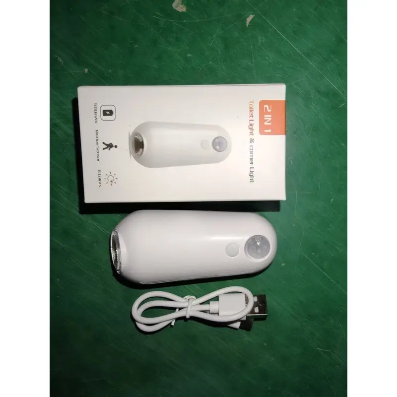 Toilet Night Light LED Toilet Light Rechargeable Motion Sensor Toilet Seat Light Smart Toilet Light for Home Bathroom Corridor