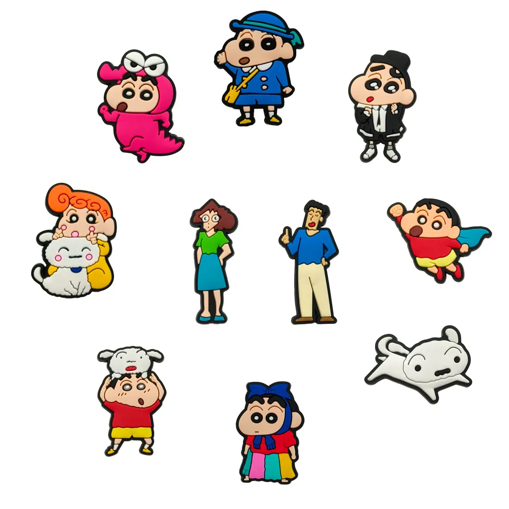 Popular Japanese cartoon PVC Shoe Charms DIY Accessories Decorations For Clogs Slides Multiple Styles Personalized Decor
