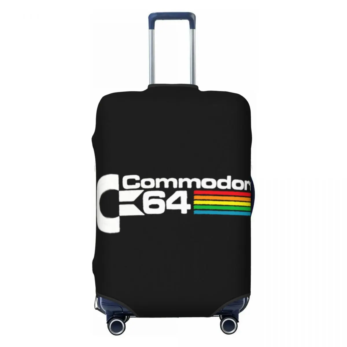 

Пользовательский Commodore 64 ретро классический чехол для чемодана эластичный C64 логотип Amiga компьютерные чехлы для багажа протектор для 18-32 дюймов