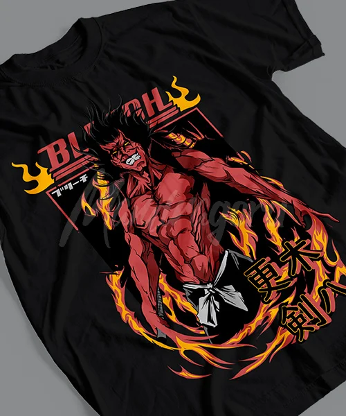 T-Shirt UNISEX BLEACH EL DEMONIO BANKAI DE ZARAKI KENPACHI