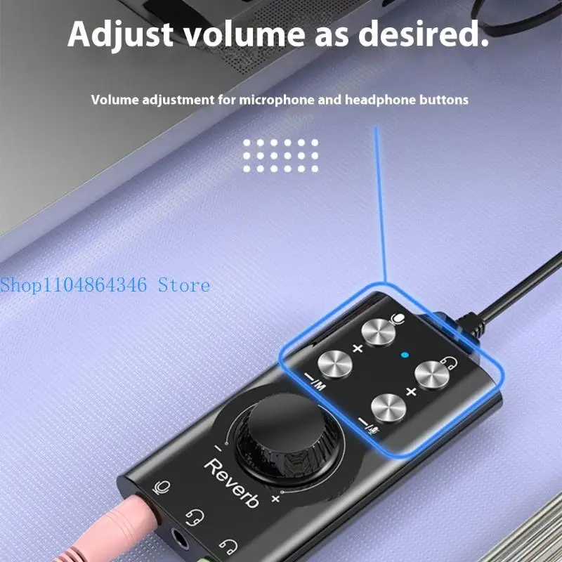 

Portable Computer Sound Card With Digital Processing For Gaming Music Production