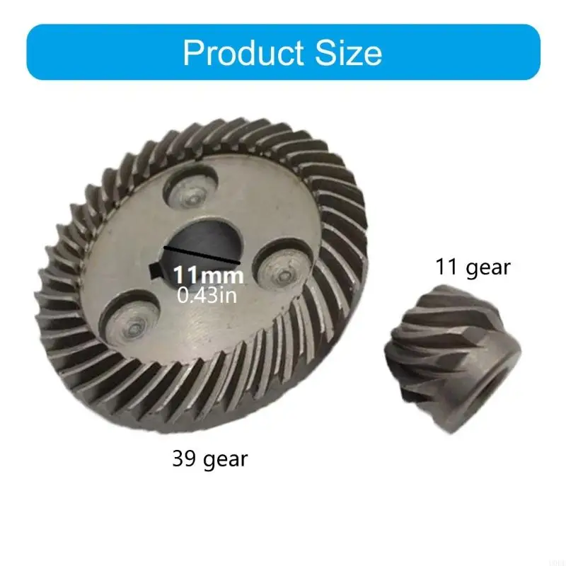   39T 11T Angled Grinder Gears Smooth Power Transfer Heavy Duty Metal Construction Enhancing Durability Easy Installation