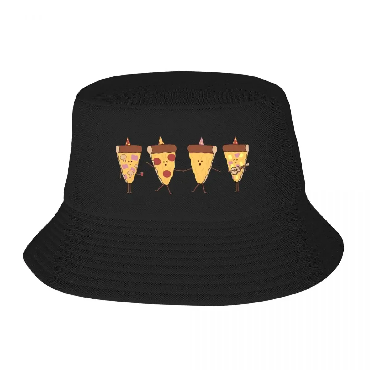 Pizza Party Bucket Hat |-F-| custom Hat funny hat Mens Hats Women's