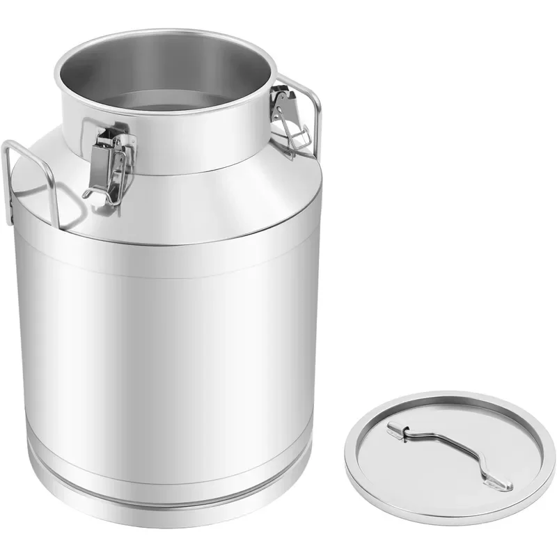 50 Liters Milk Can Stainless Steel Maple Syrup Transport Cans Milk Can Totes with Sealed Lid Optional Spigot Portable Milk