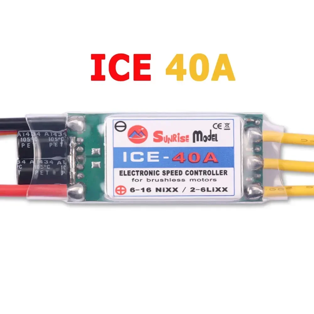 SunriseModel ICE 2-6S Helikopter Vliegtuig Borstelloze ESC met BEC Uitgang 18A 30A 40A 45A 60A 90A 100A 120A 150A voor RC Modellen DIY - afbeelding 1