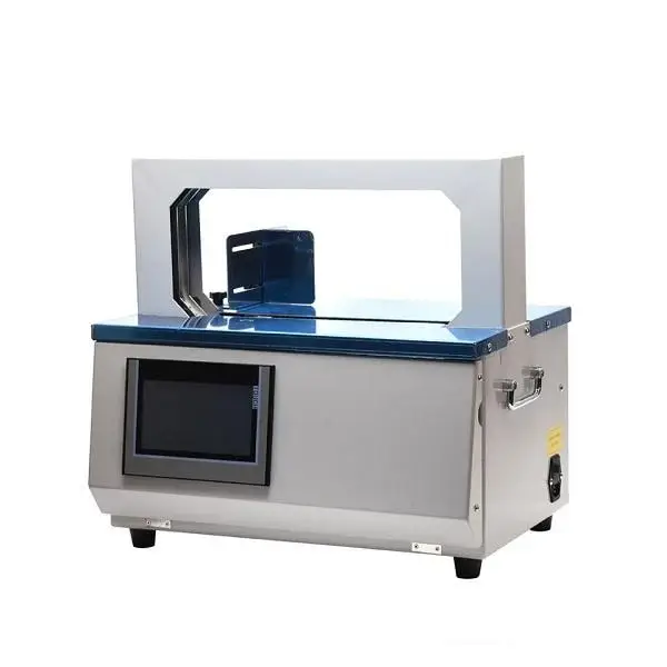 Stainless Steel Tabletop Small Automatic Electric Strapping Machine With Multi-Voltage for E-Commerce Express Parcels