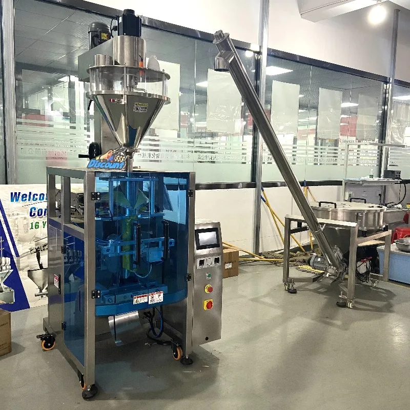 Fully Automatic Auger Filling Flour Sugar Powdered Detergent Powder Maize Powder Multifunctional Packaging Machines