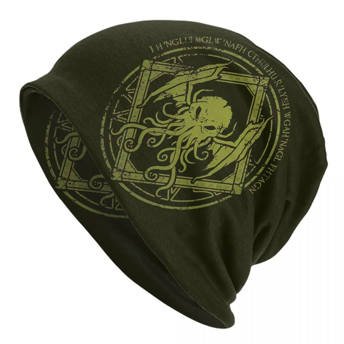 Lovecraft Mythos Monster Cthulhu Skullies Beanies Caps Men Women Unisex Streetwear Winter Warm Knit Hat Adult Bonnet Hats