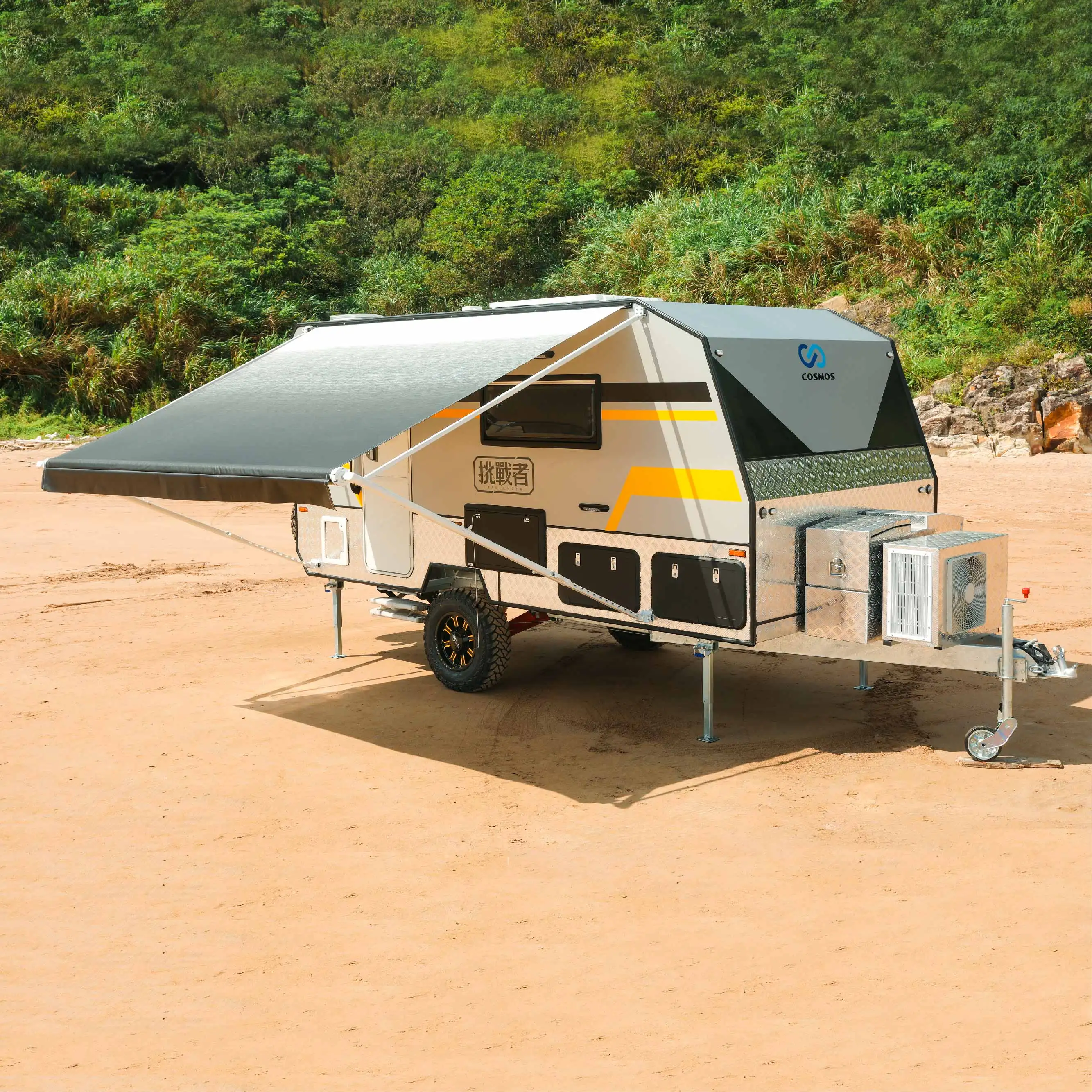 STLF Awnlux per tessuto sostitutivo australiano e americano in lega di alluminio, comfort esterno migliorato per tenda da sole per camper e camper