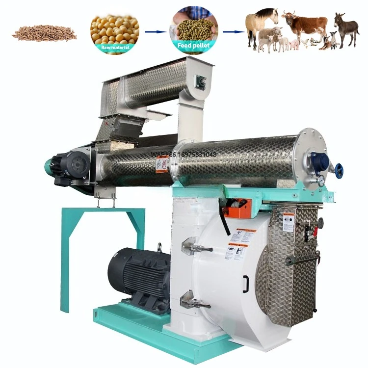 Capacity New 10-20t/h feed pellet machine for the breeding of cattle, sheep, chickens, ducks and pigs 220v large pelletizer
