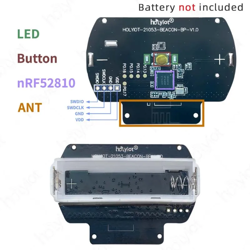 Holyiot NRF52810 Beacon Tag Bluetooth 5.0 Low Power Consumption Module Beacon BLE Automation Modules for IOT Smart Home