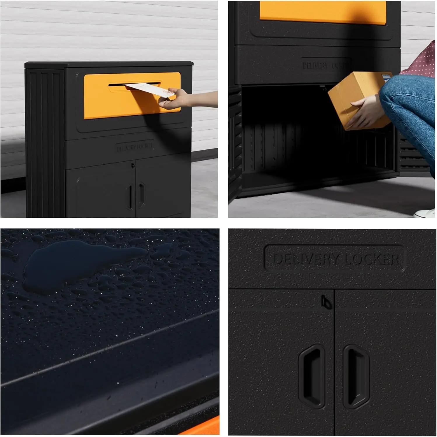 Customize Waterproof Outdoor Storage Safety Post Drop Box Mail Box with Lock
