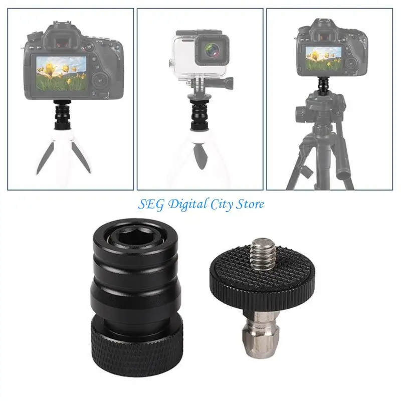 

U75B Small Ballhead 1/4" Screw Hole Removable Tripod Mount Aluminum Ballhead Mount