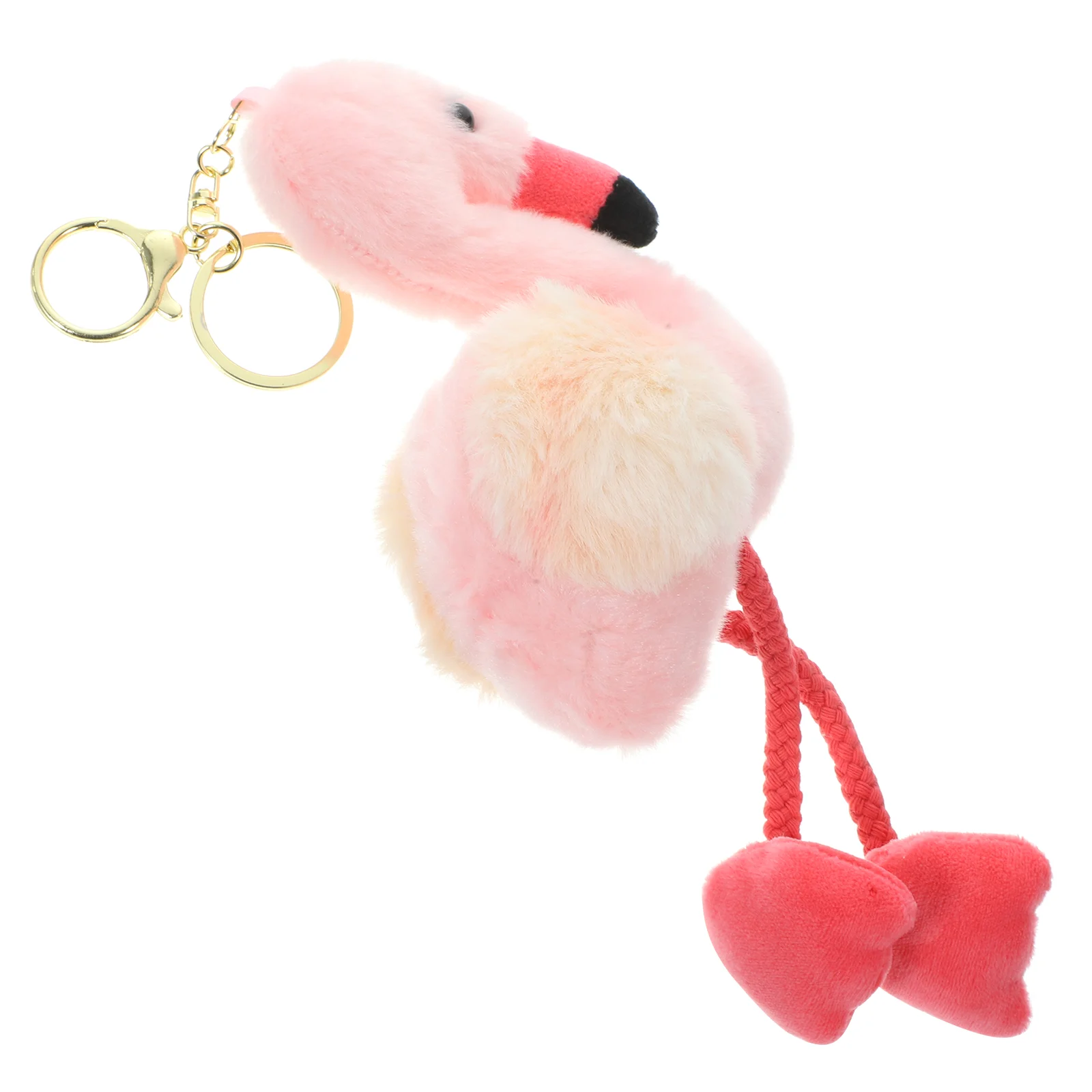 Cute Flamingo Plush Flamingo Keychain Pendants Keychain 12cm Stuffed Animal Bag Charm for Keys Tote Backpack Handbag Gifts