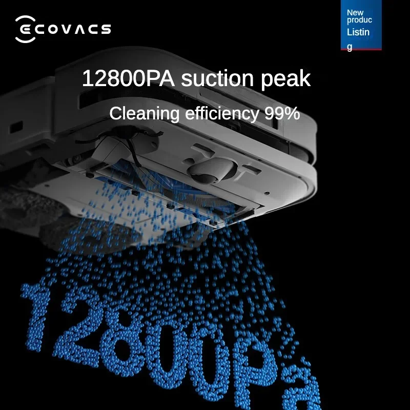 Ecovacs Deebot X5 PRO 진공 청소기 로봇, 하수 식별 158 ℉ 온수 세척 걸레, 중국어 버전, 12800 Pa, 2024 신제품