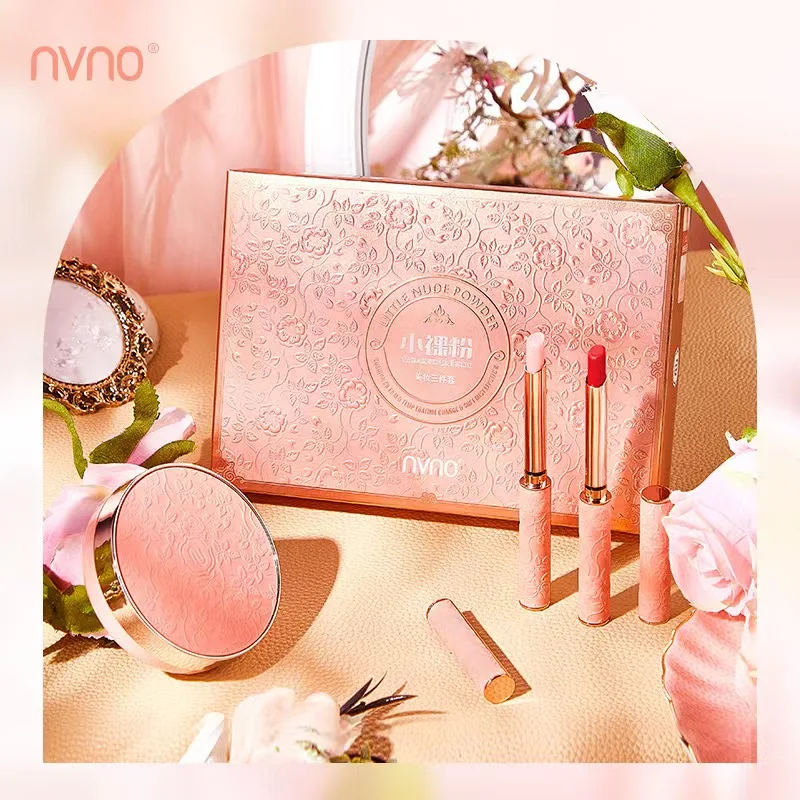 フェイシャルパウダーファンデーションセット,コンシーラー,アイライナー,bbクリーム,口紅,バレンタインデー用,クリスマスギフトボックス