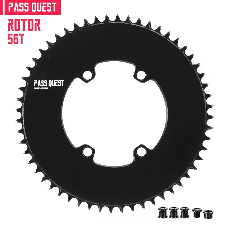 PASS QUEST 110BCD smal breed kettingblad voor rotor AERO crankstel 40T-60T rond weg zwart 9-12 versnellingen kinnenwiel