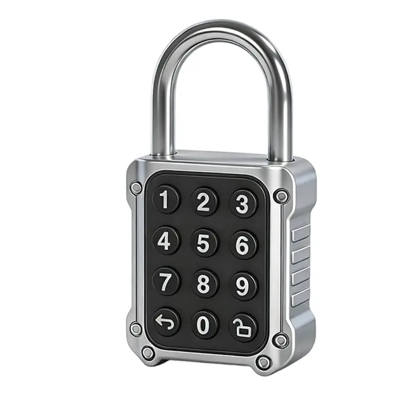 ABRU-Tuya Digital Padlock Smart Combination Locker 9 Digit Code Accessory For School, Shed, Fence, Gym Smart Keyless Entry Syste