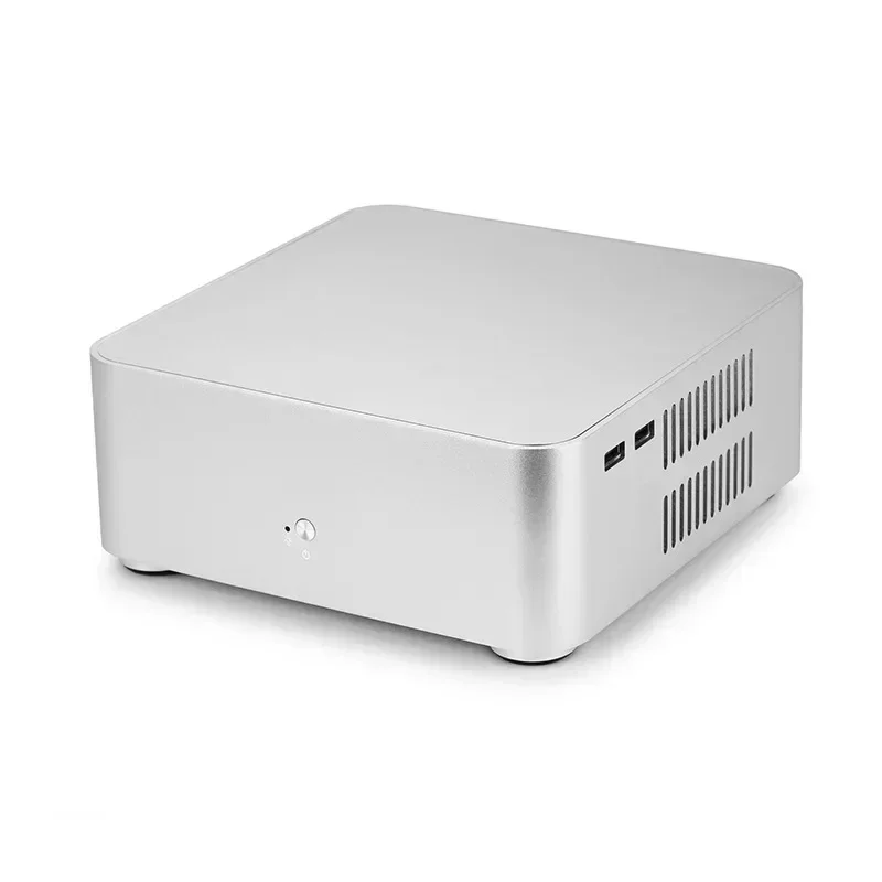 All-aluminum Small Chassis HTPC Desktop Small Main Box Industrial Control Office Full Height Back Hanging ITX Mini Chassis