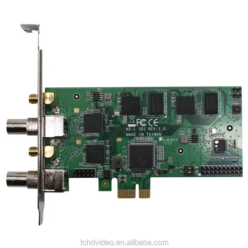 2channels 3G-SDI video capture card with loop through 1080P60 PCIE SDK support H264 for video streaming game capture