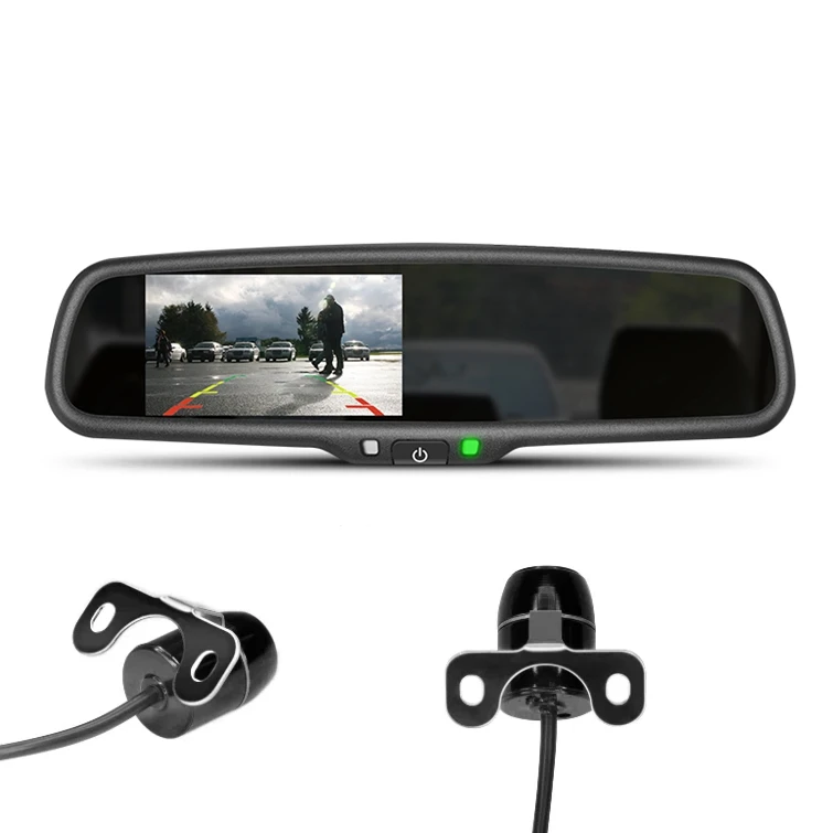 Зеркало заднего вида Verna с автоматическим затемнением и 2-мя видеовходами CVBS, внутренний монитор автомобиля