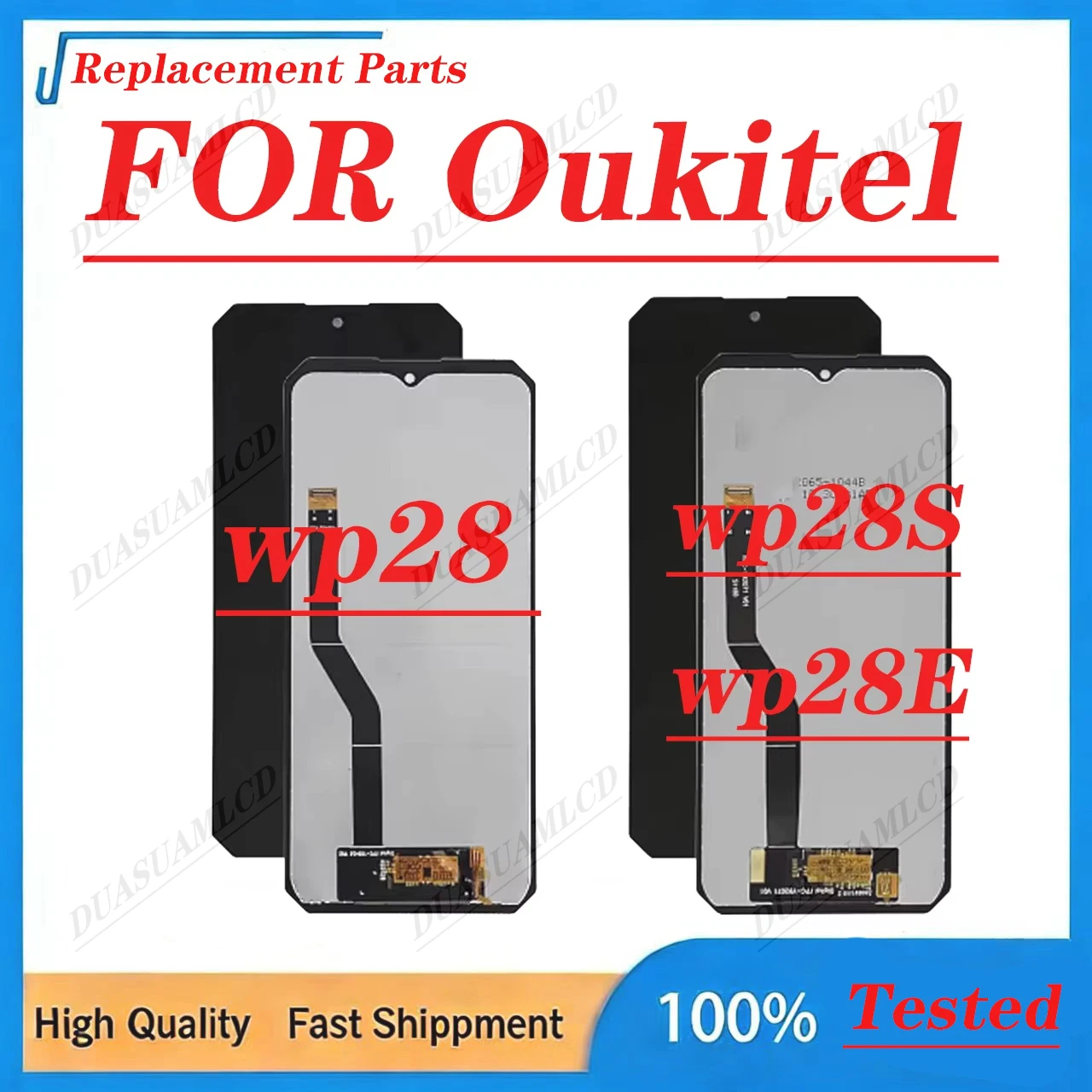 For Oukitel WP28 / WP28S / WP28E LCD 60hz Screen Display Touch Digitizer Assembly Replacement Smartphone