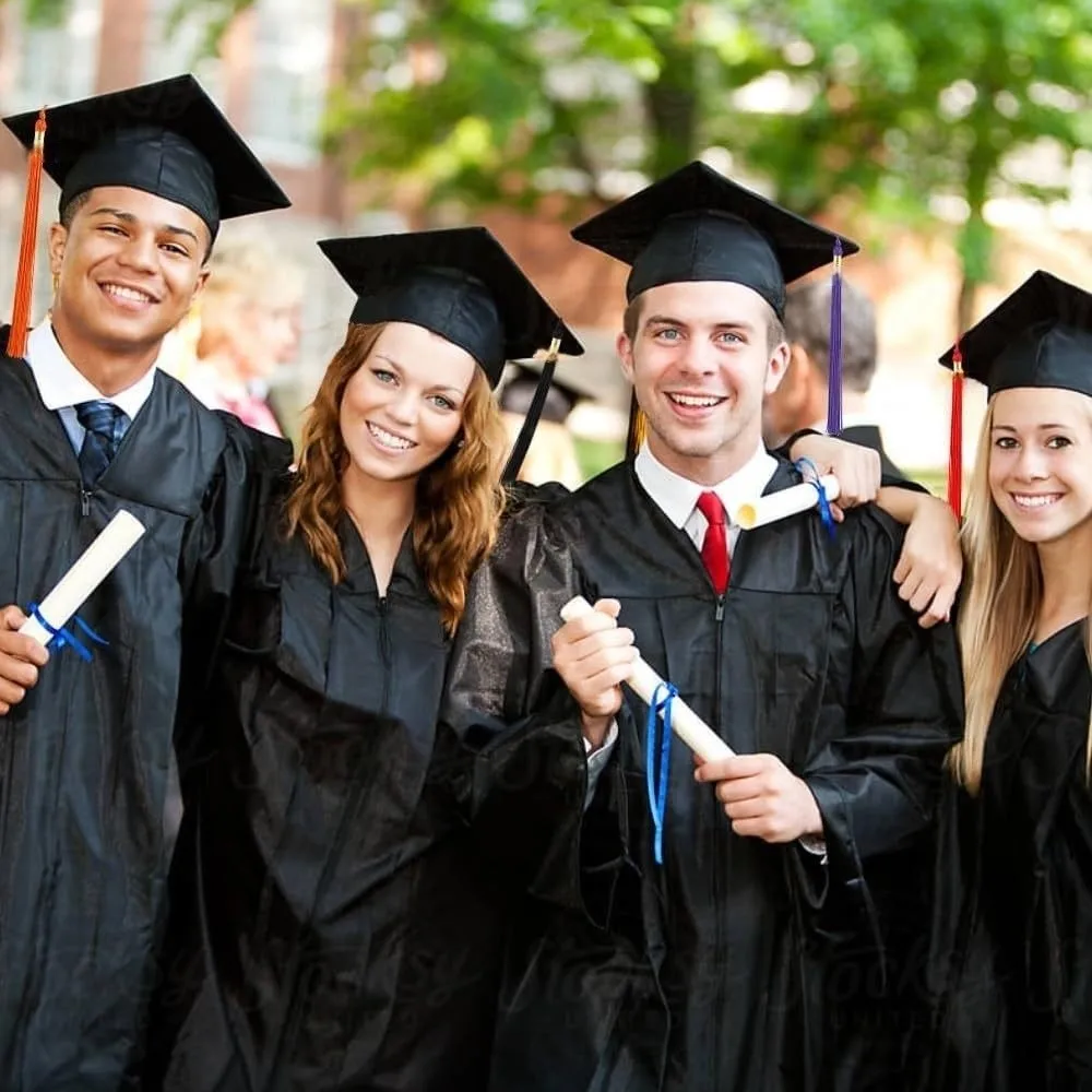 Degree Conferment Graduation Season Graduation Gown Master Solid Color Graduation Honorary Academic Robe Student Doctor