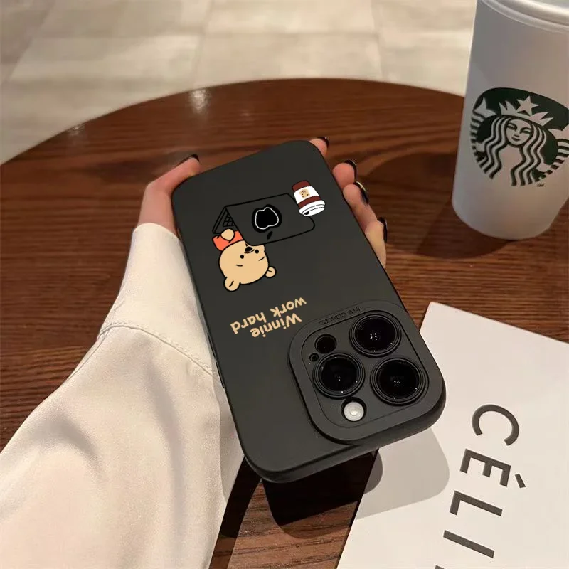 حافظة لهاتف آيفون 15 14 13 12 11 Pro XS Max Mini X XR 7 8 Plus SE 2022 غطاء خلفي مقاوم للصدمات