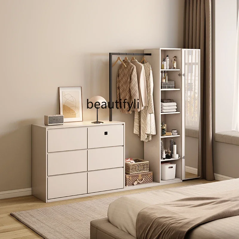 Bedroom chest, coat rack, integrated household floor-to-ceiling against the wall, bedside, bedside storage cabinet