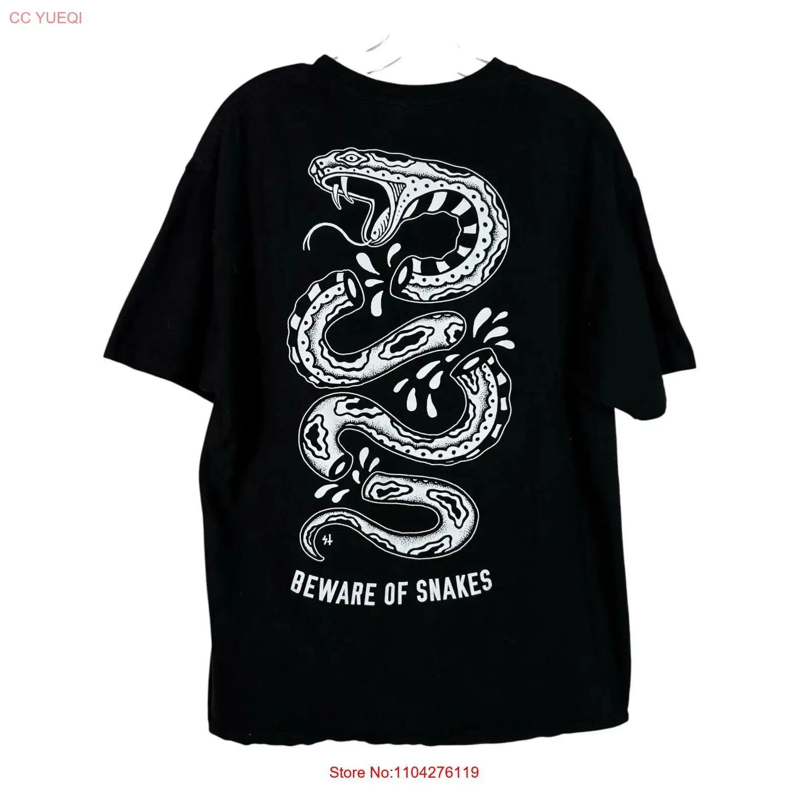 Lurking Class by Sketchy Tank Beware of Snakes T Shirt Large L Skate vintage Washed designer clothes homme Soft Casual
