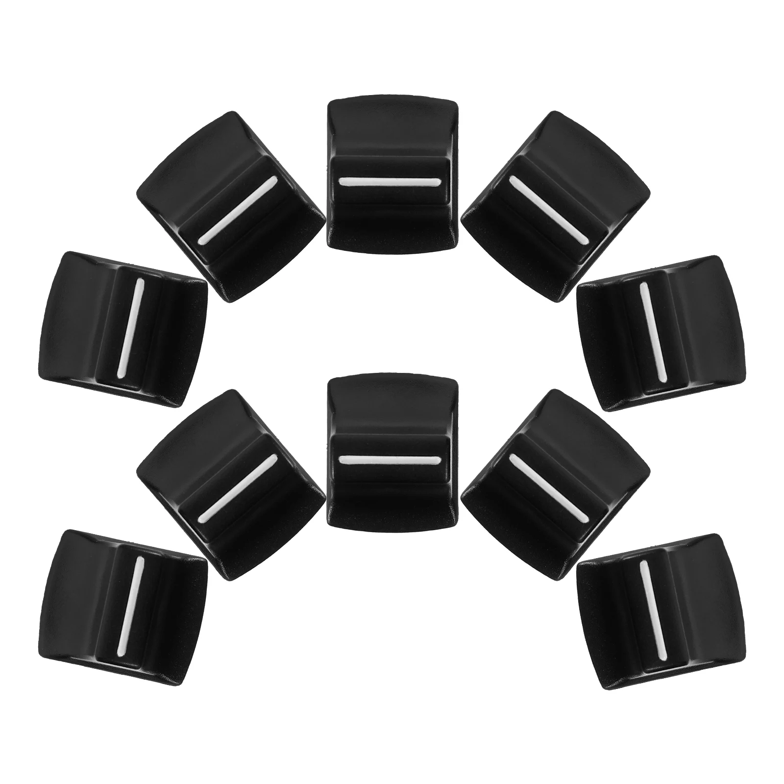 

8pcs Knob Replacement Mixer Slider Mat Fader Caps Mixer Knobs Potentiometer Cap 4MM DJ Equipment Compact Reliable