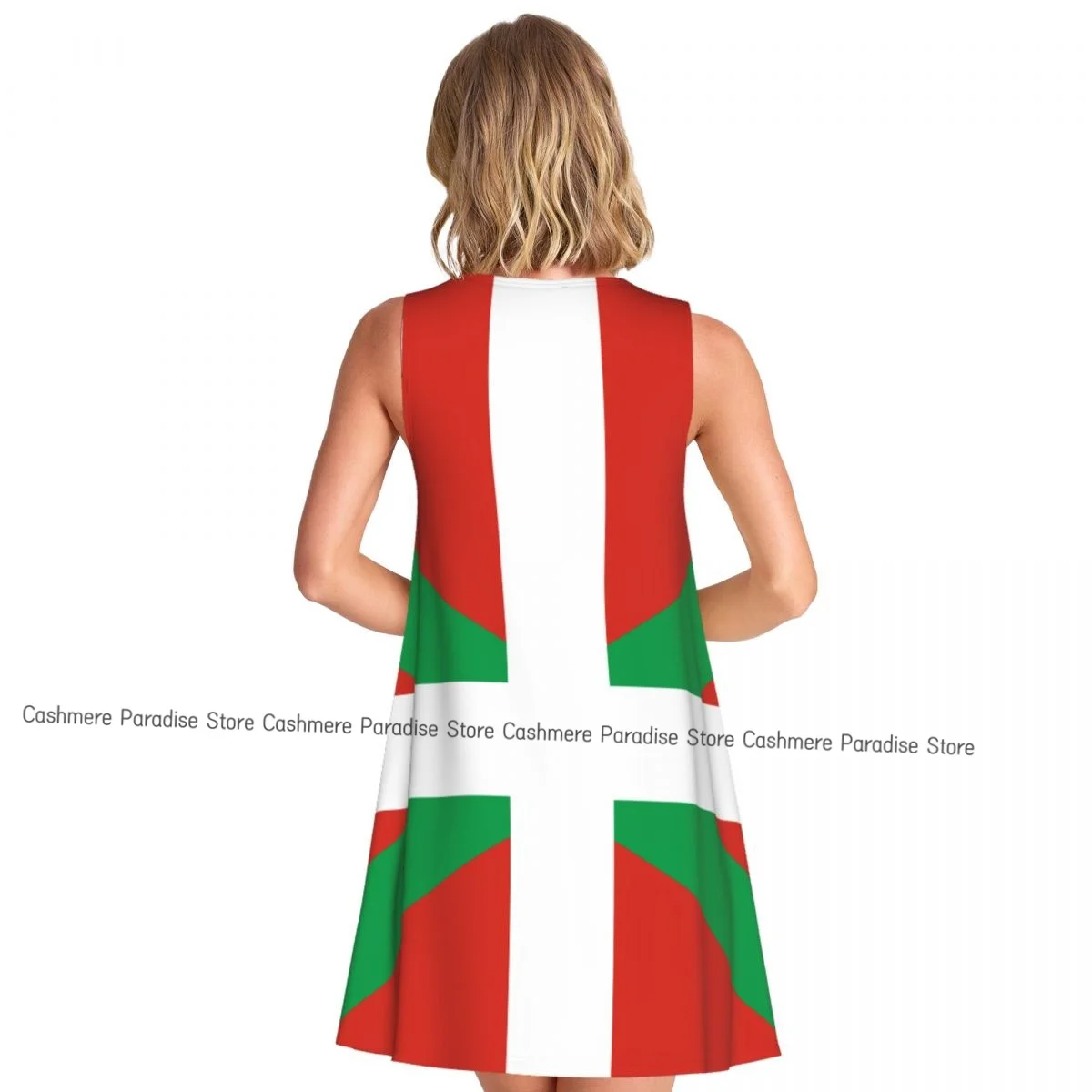 Women's Dress Flag Of The Basque Country Summer Casual T Shirt Dresses Beach Cover up Tank Dress