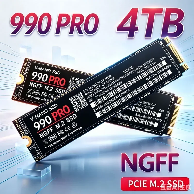 990PRO M.2 2280 NGFF SSD,PCIe3.0,500GB/1TB/2TB/4TB High Speed Internal Gaming SSD for Laptop,Desktop PC & PS5