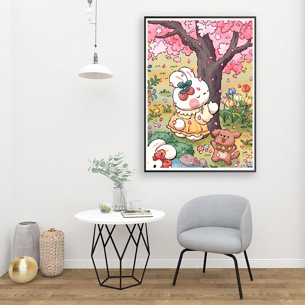 Kawaii Bunny Diamond Embroider - Embroidery Garden 评论和价格