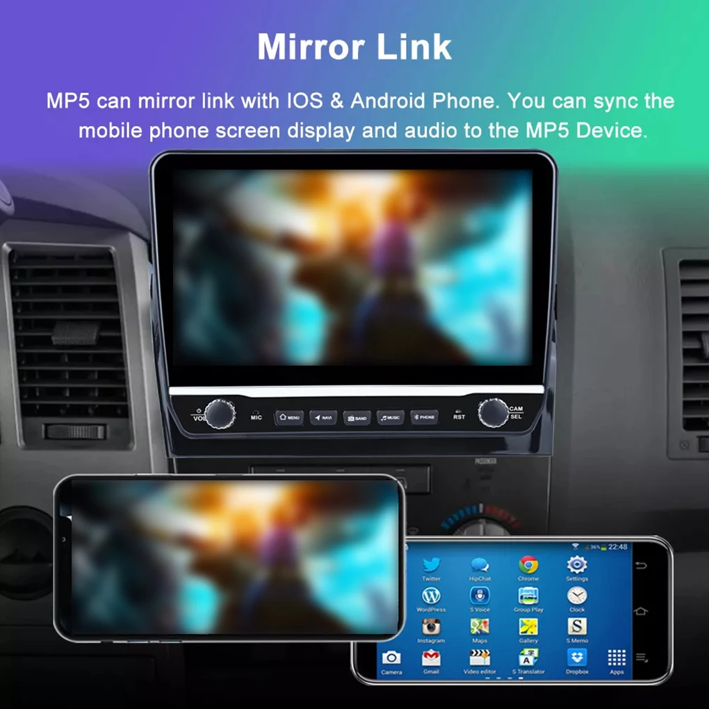 استمتع بمستقبل الاتصال الداخلي في السيارة مع مدخل Android Radio IPS RDS DVR Android Auto