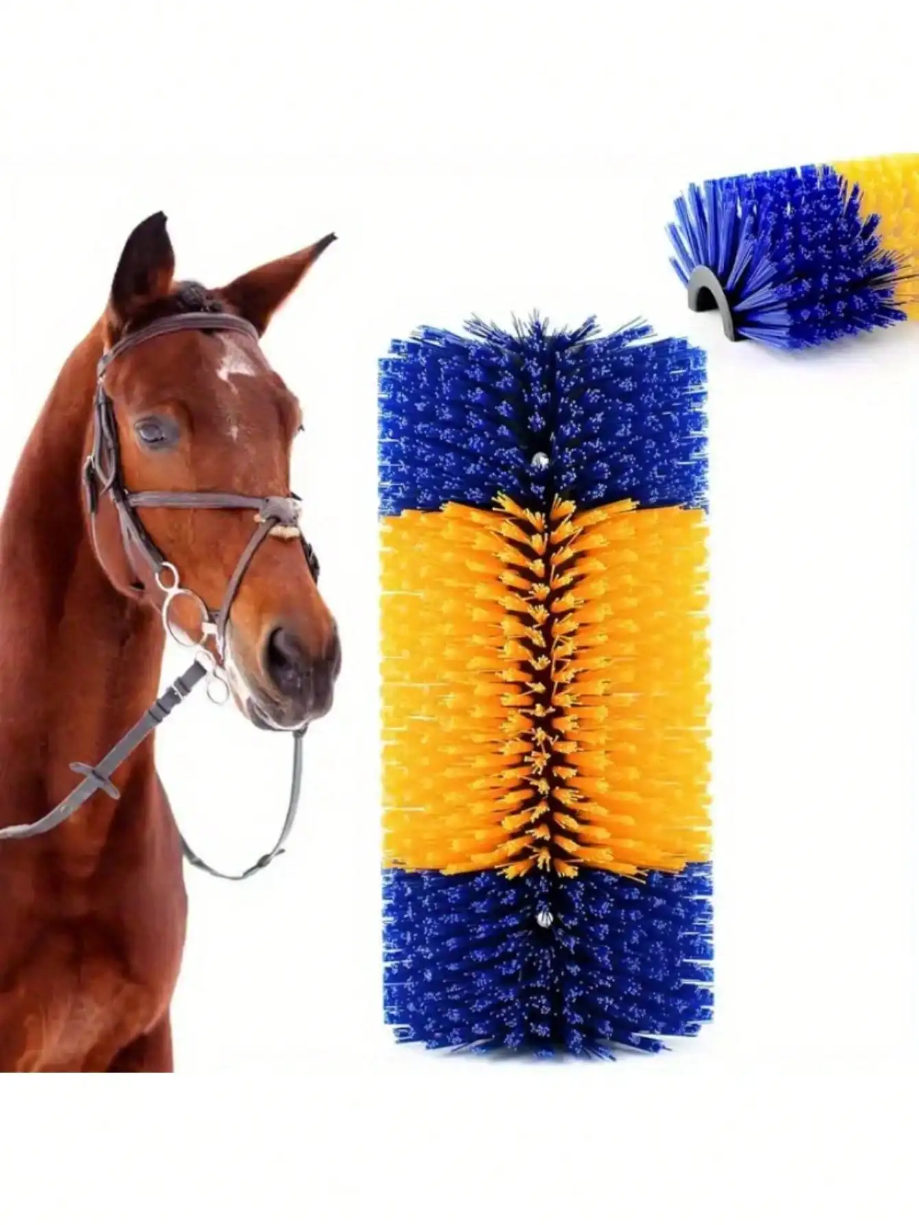 Farm Cattle Body Brush, Horse Body Brush, Dairy Cow Cleaning Brush, Cattle & Horse Universal Grooming Brush