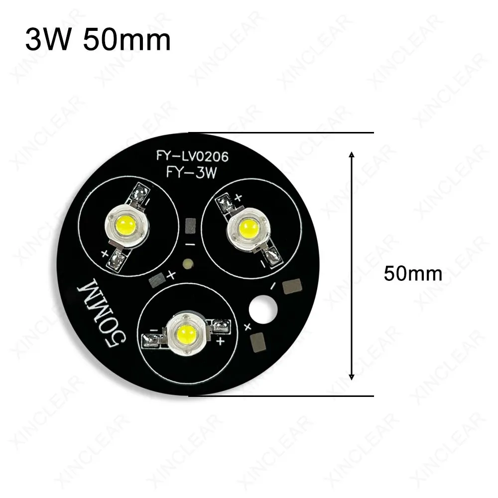 Koraliki do lampy LED 3W ciepły kolor naturalny biały żółty pomarańczowy czerwony zielony szafirowy niebieski 50mm płyta aluminiowa z chipem LED dla