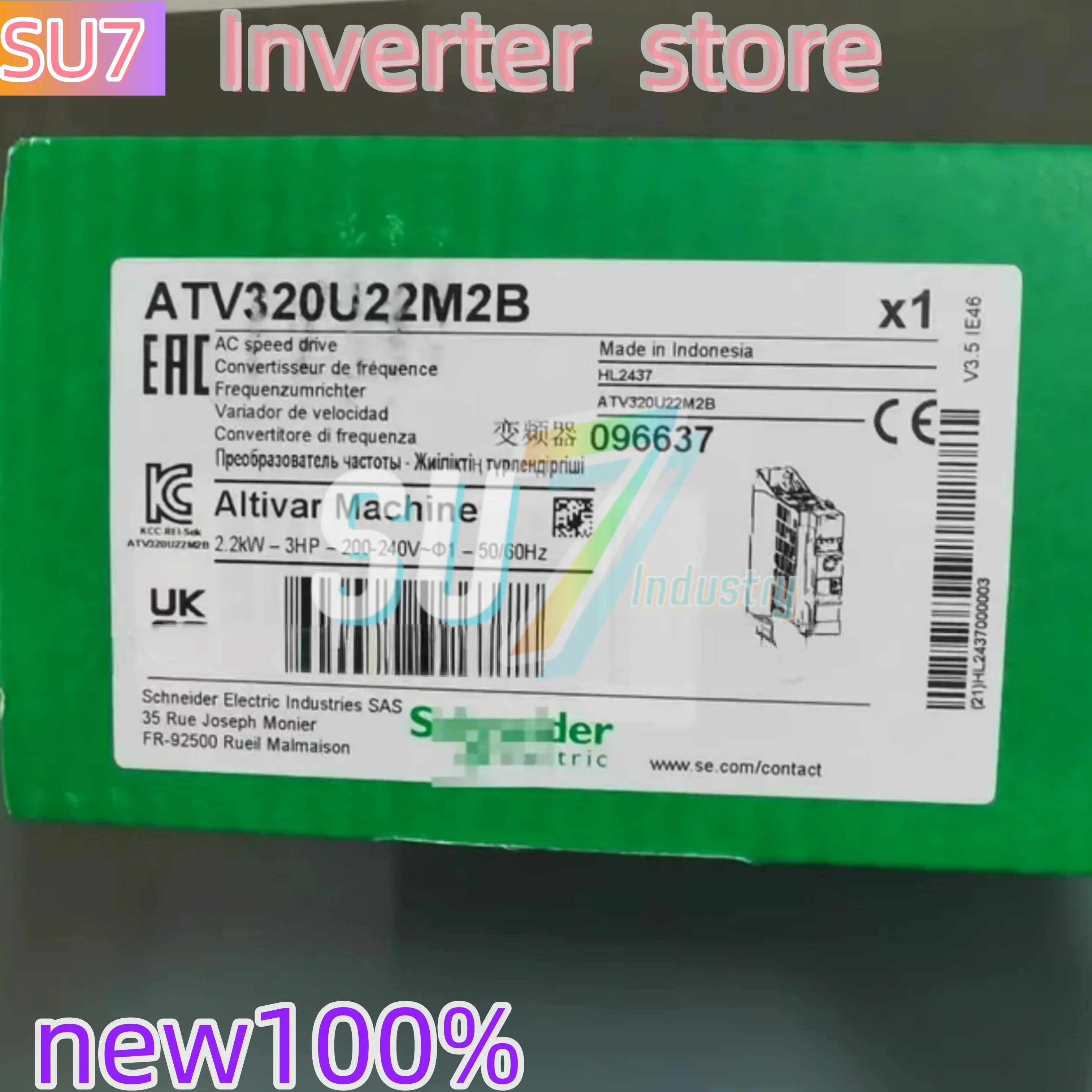 

ATV320U22M2B ATV320U22M2C Inverter New in Box - Variable Frequency Drive Industrial Control Equipment