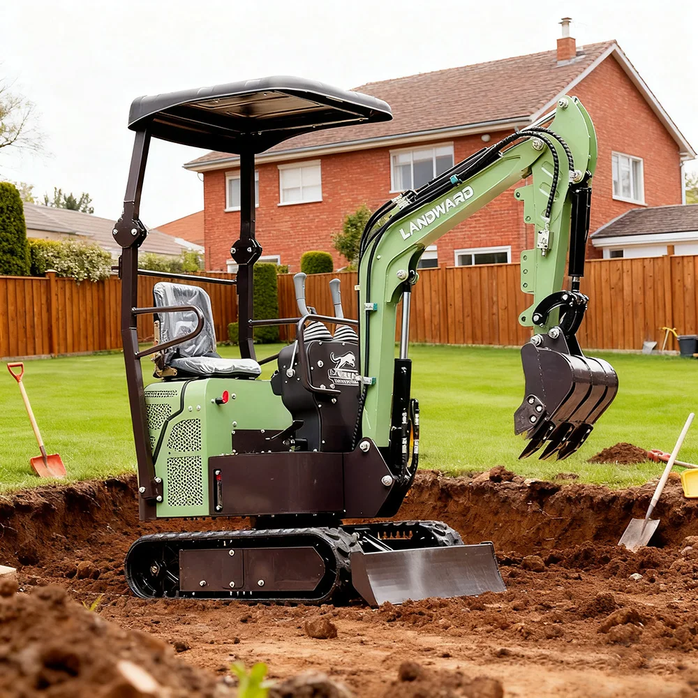 

Wholesale Mini Excavator Multipurpose Crawler Micro Diesel Excavator 1000kg Farm Use Bagger CE Euro 5 Mini Digger Customized