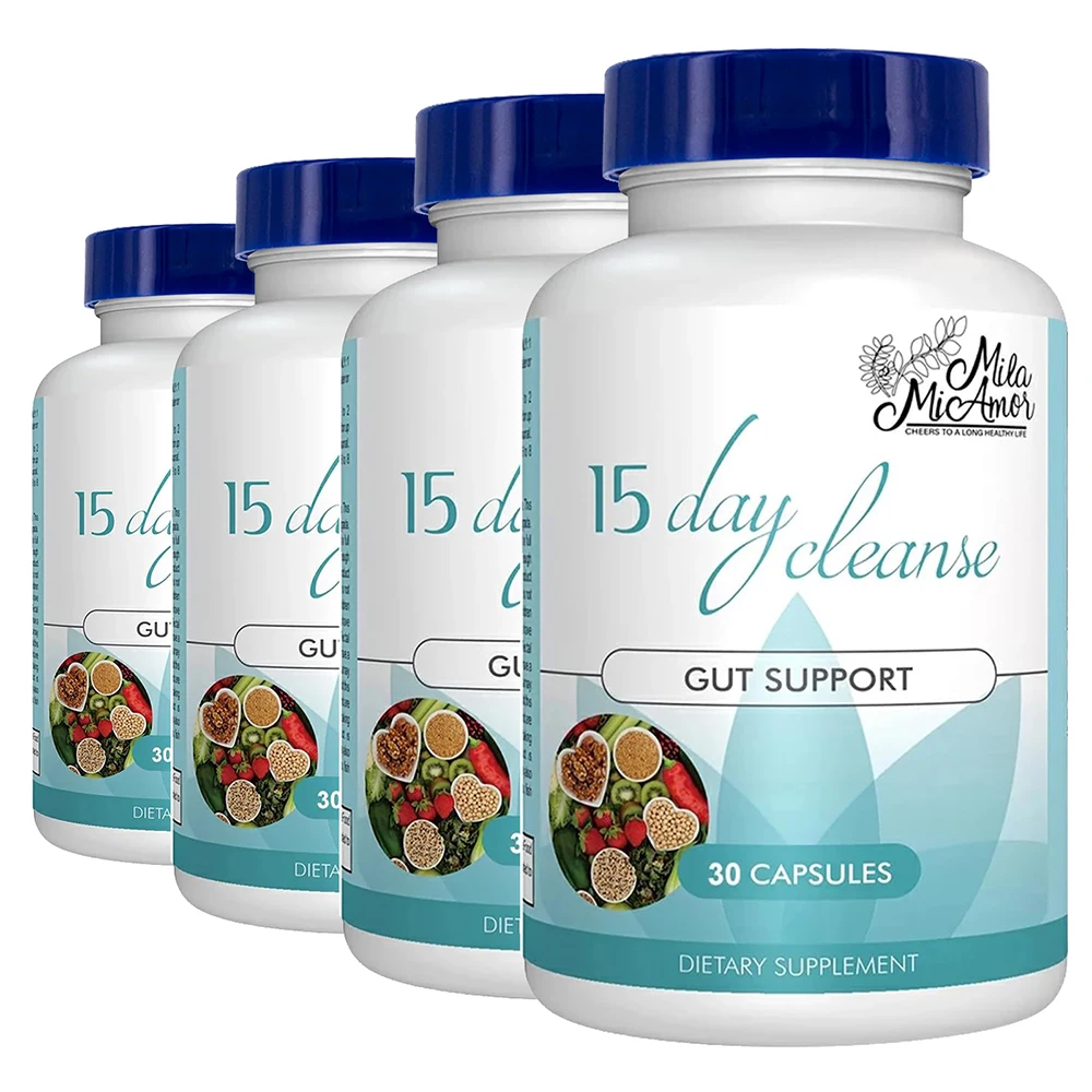 

Gut and Colon Support 15-day Cleanse and Detox To Reduce Abdominal Pain, Bloating, Constipation and Aid Gut Health